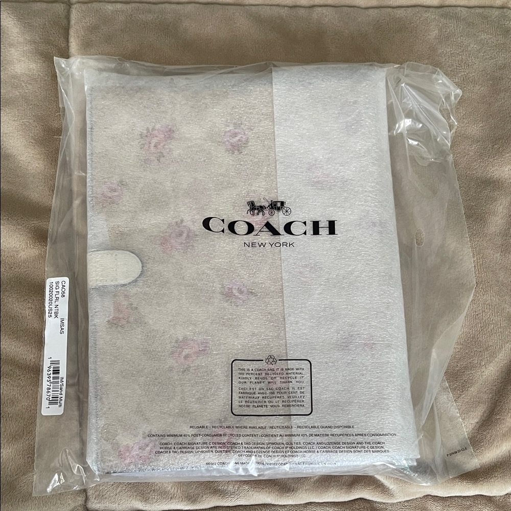 COACH Notebook with Pink Floral Print - Picture 5 of 7